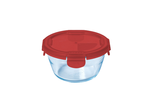 Cook&Go - Boîte de conservation en verre ronde couvercle étanche