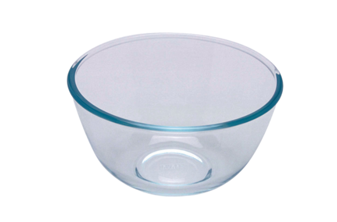 Jatte en verre, verre borosilicate, saladier, verre pour mélanger