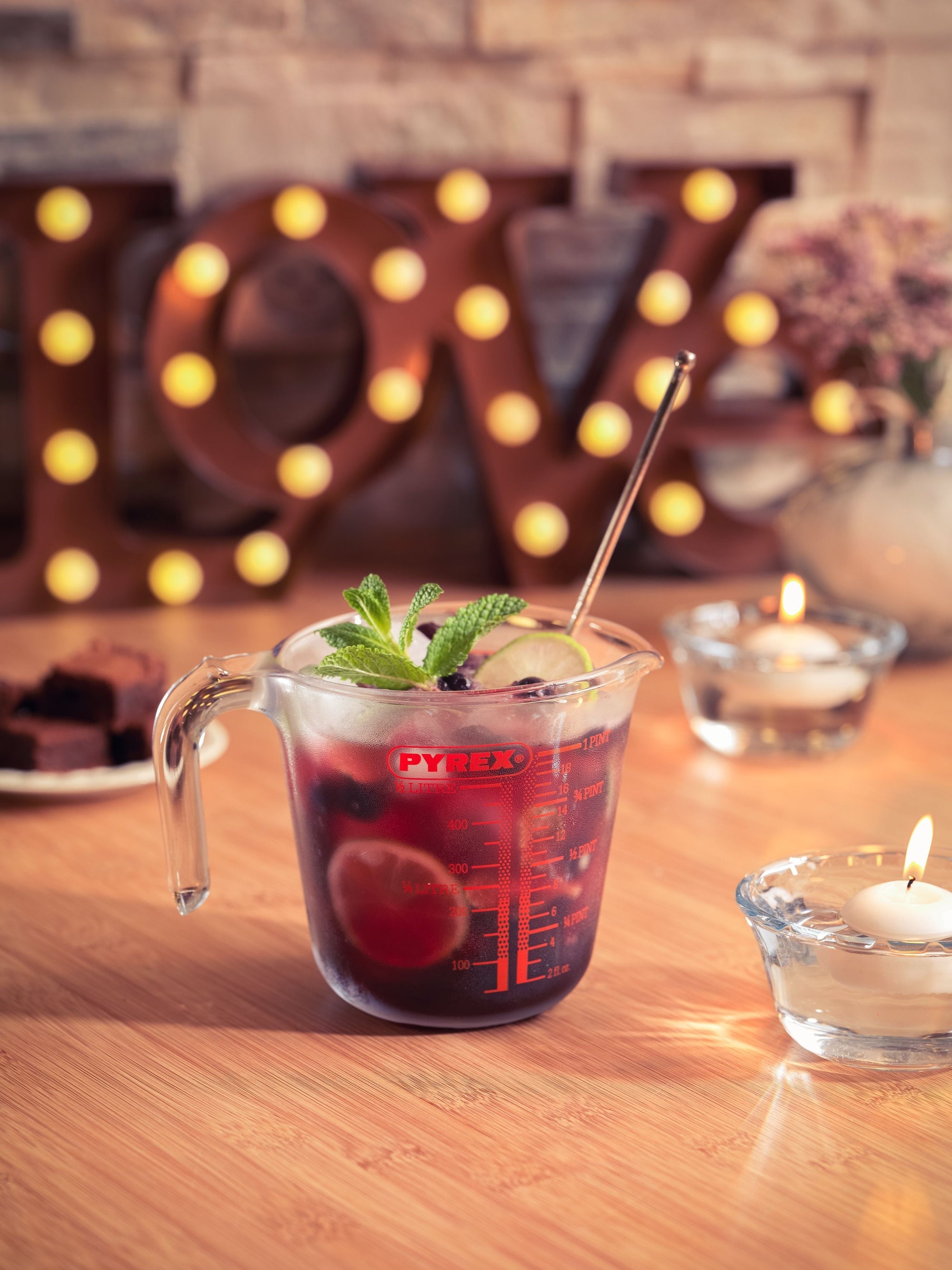 Broc mesureur en verre