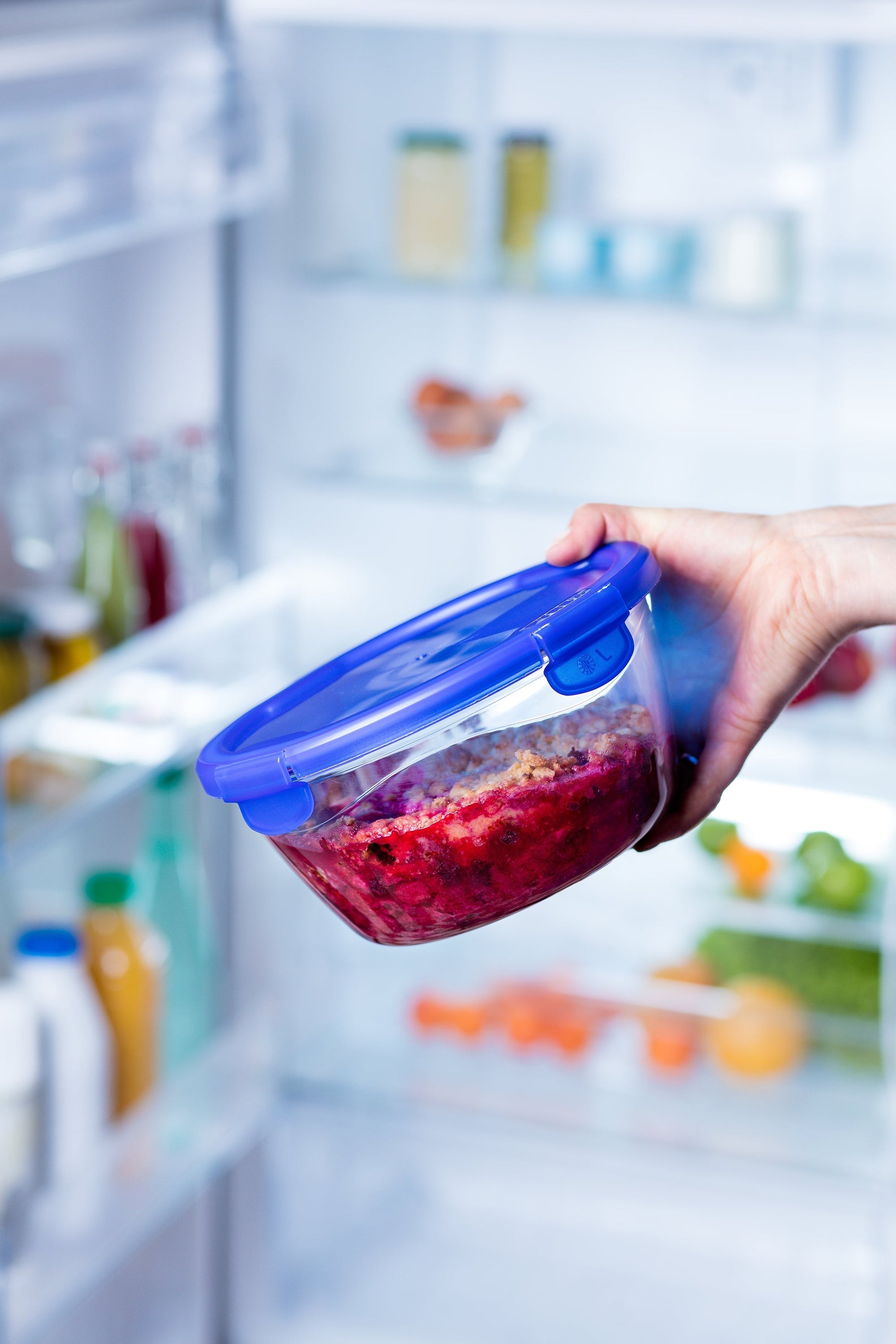 Pyrex Cook&Go boîte de conservation alimentaire ronde en verre borosilicate avec couvercle hermétique étanche