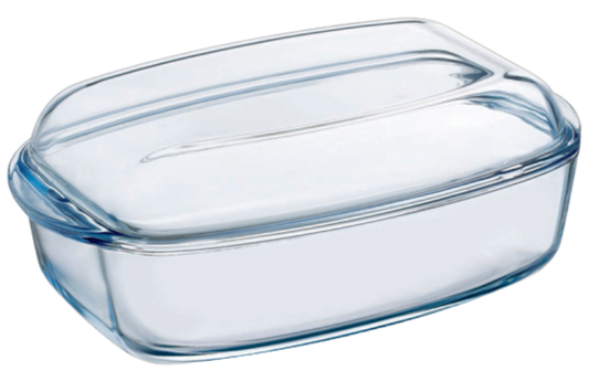 Cocotte rectangulaire en verre grand format - Gamme SlowCook