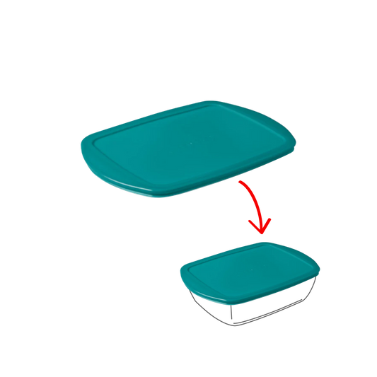 Cook&Store - Couvercle de rechange rectangulaire vert peacock