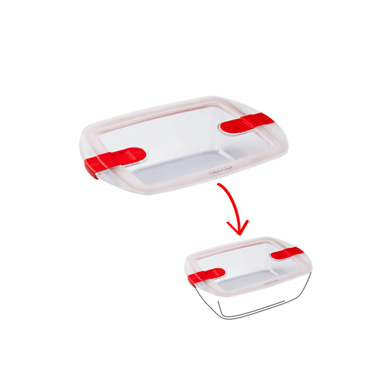 Cook&Heat - Couvercle de rechange rectangulaire avec valves vapeur