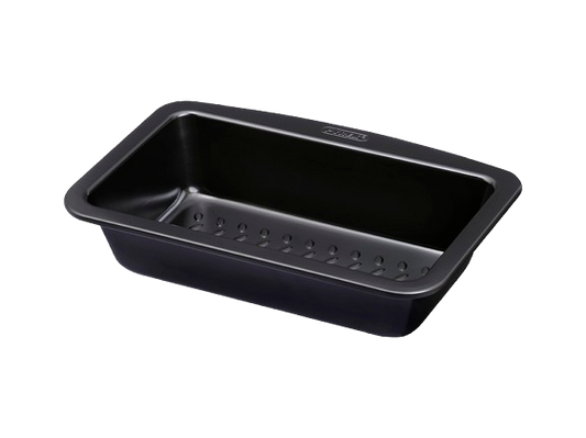 Moule à cake en métal anti-adhésif.