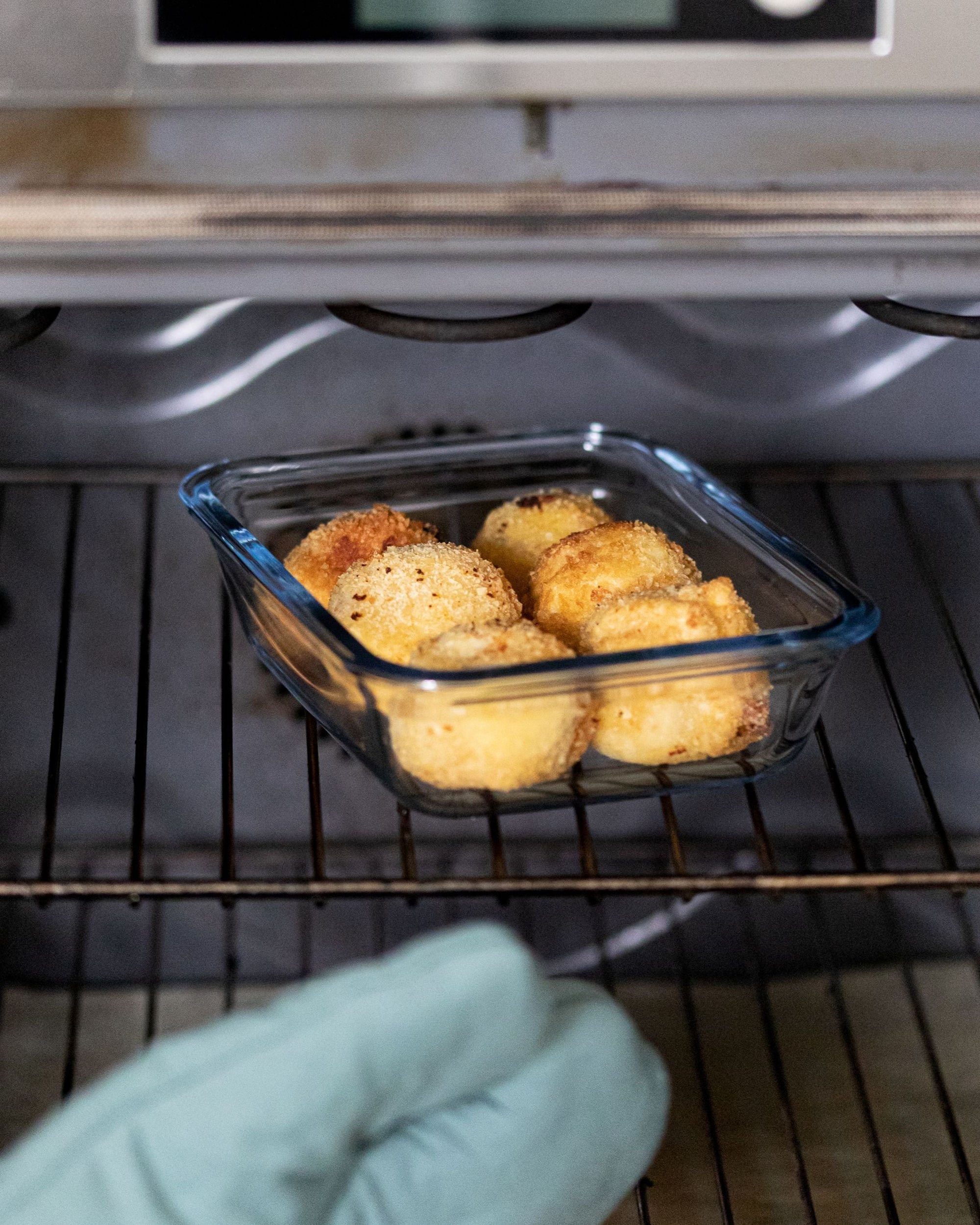 Cook & Go - Plat carré en verre avec couvercle étanche