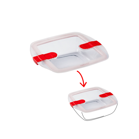 Cook&Heat - Couvercle de rechange carré avec valves vapeur