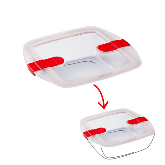 Cook&Heat - Couvercle de rechange carré avec valves vapeur