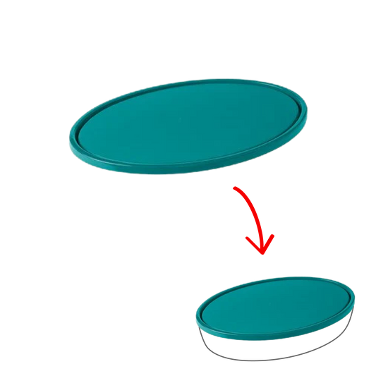 Cook & Store - Couvercle de rechange ovale vert peacock XL