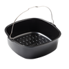 Plat carré en métal compatible air fryer