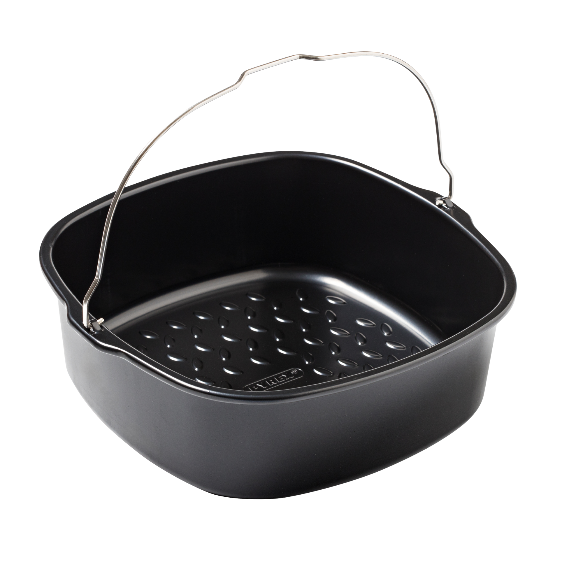 Plat carré en métal compatible air fryer