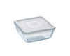 boite de conservation carrée, boite de conservation en verre, boite de conservation avec couvercle, pyrex, verre borosilicate, storage box