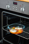 Plat rond en verre avec couvercle à valves vapeur - Cook & Heat