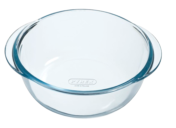 Plat en verre rond - Compatible "air fryer" (friteuse à air chaud)