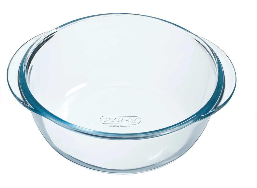 Plat en verre rond - Compatible "air fryer" (friteuse à air chaud)