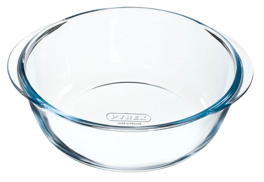 Plat en verre rond - Compatible "air fryer" (friteuse à air chaud)