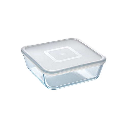 boite de conservation carrée, boite de conservation en verre, boite de conservation avec couvercle, pyrex, verre borosilicate, storage box, compatible air fryer