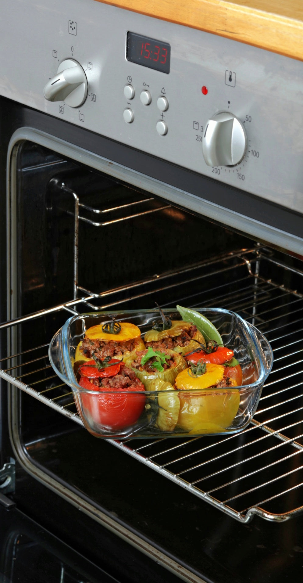 Cook & Heat - Lot de 5 boites de conservation en verre avec couvercle à valves vapeur