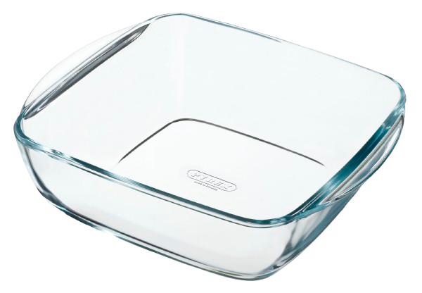 Plat en verre carré - Compatible "air fryer" (friteuse à air chaud)