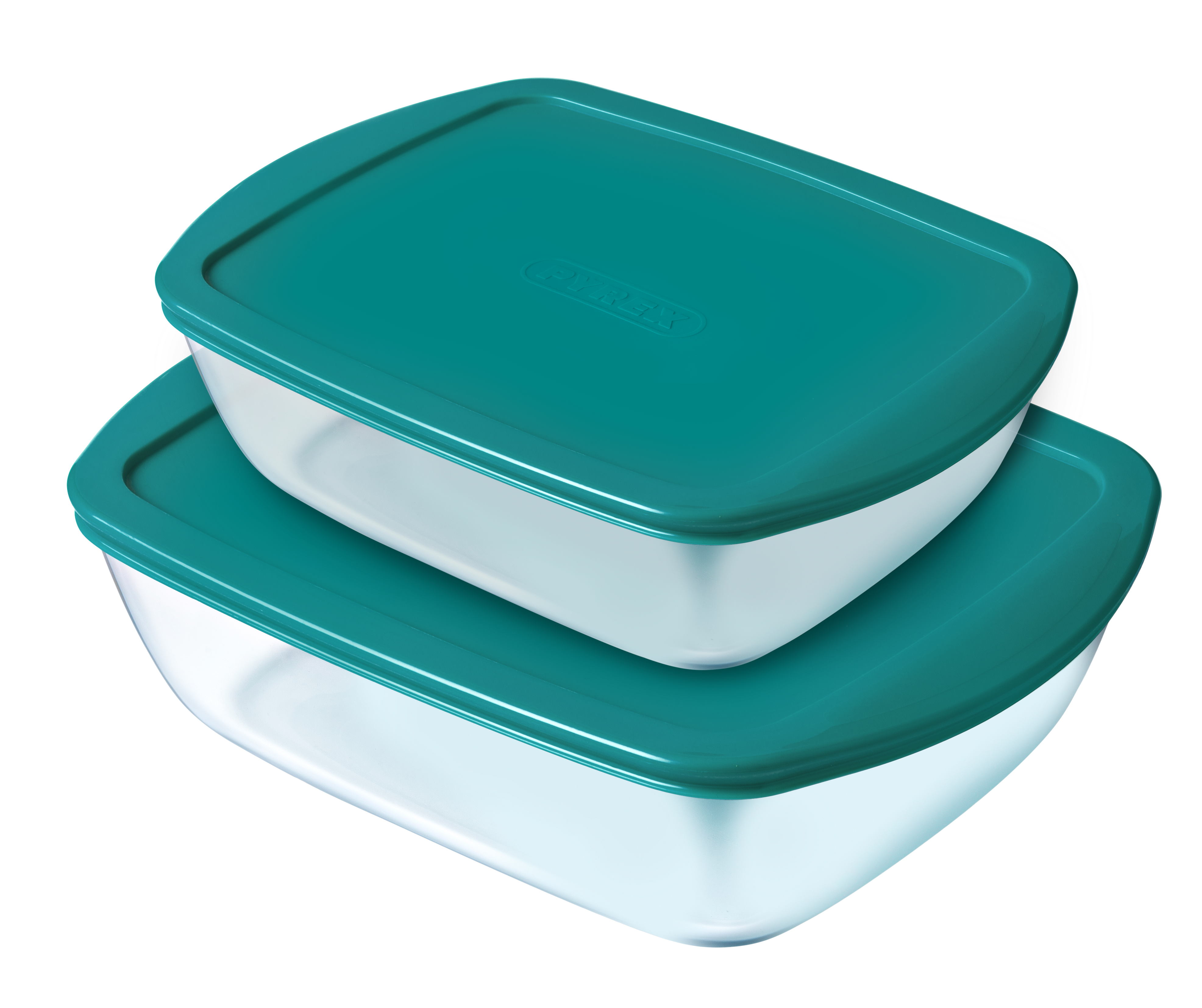 PYREX COOK&GO Plat de conservation carré 0,8l 16cm + Couvercle