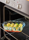 Cook&Heat - Lot de 9 plats de conservation en verre avec couvercle à valves vapeur