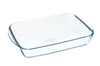Plat à four rectangulaire en verre spécial lasagnes.
