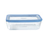 Zero Plastic - Set de 3 boites de conservation avec couvercle en verre rectangulaire