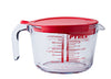Broc mesureur en verre avec couvercle 1L