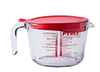 Verre mesure, broc mesureur , avec couvercle, jug with lid, broc mesureur en verre