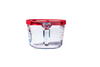 Broc mesureur en verre avec couvercle 1L