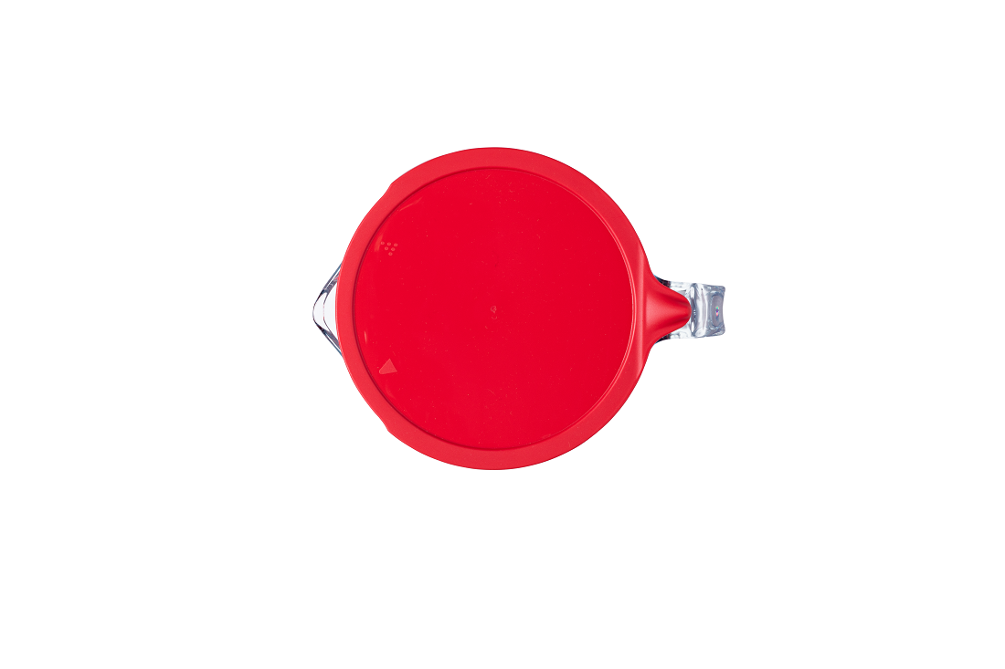Broc mesureur en verre avec couvercle 1L