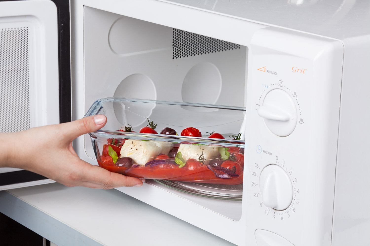 Cook & Go - Lot de 3 Lunch Box rectangulaires en verre avec couvercle étanche