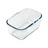 Plat air fryer en verre avec poignée amovible