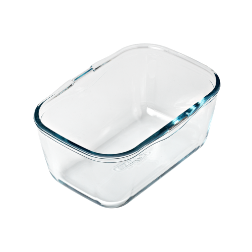 Plat air fryer en verre avec poignée amovible