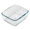 Lot de 2 plats Air Fryer avec poignée verre et métal