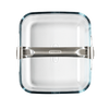 Plat air fryer en verre avec poignée amovible