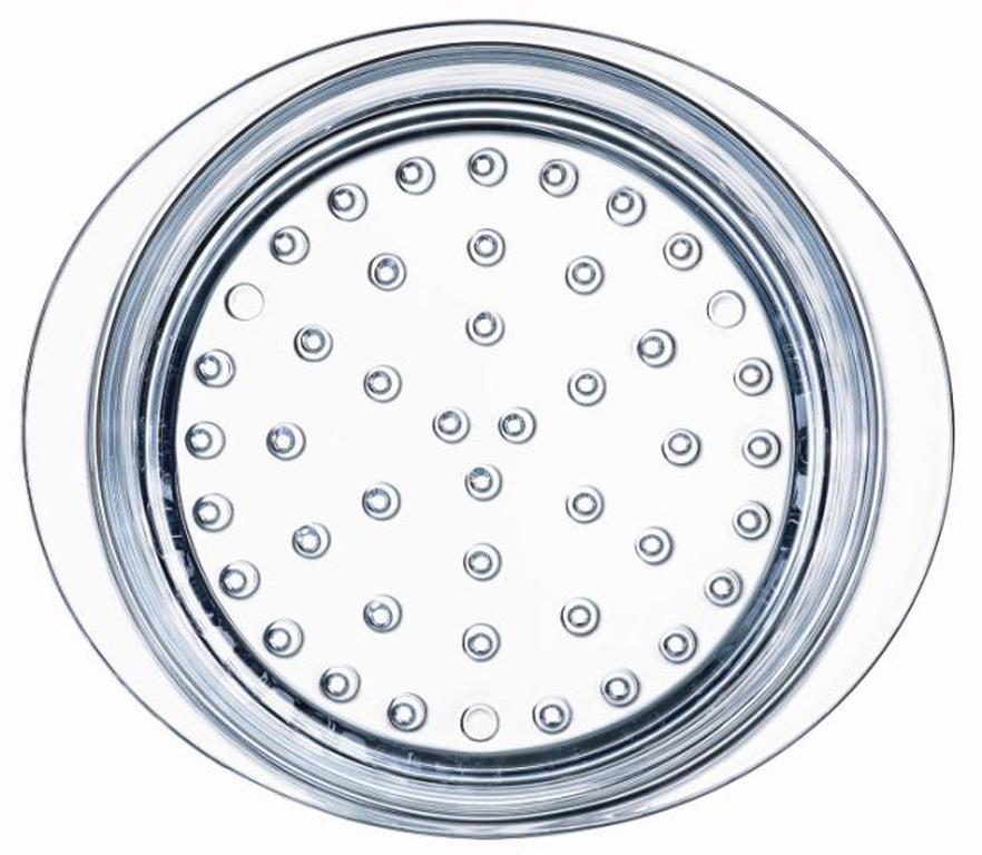 Panier vapeur en verre vu de haut.