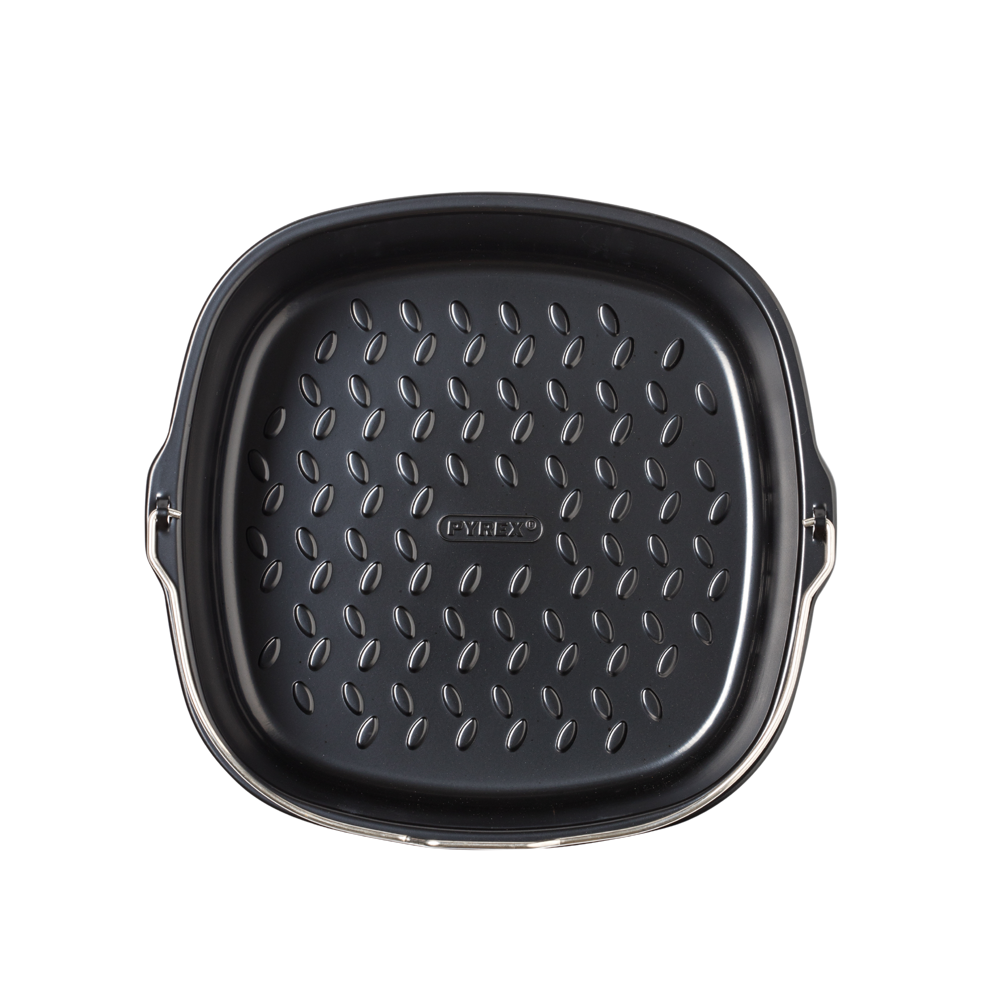 Plat carré en métal compatible air fryer