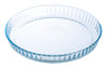 Lot de 3 moules à tarte en verre 25, 28 et 31 cm