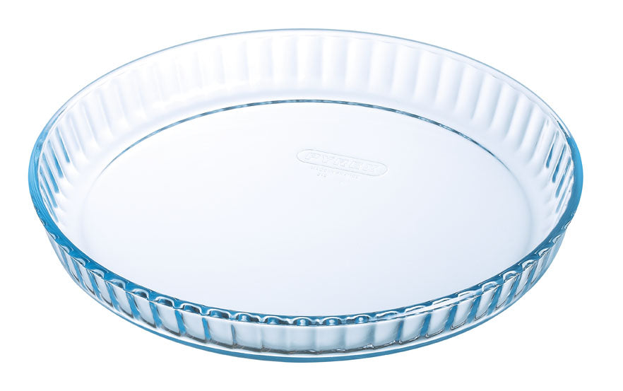 Lot de 3 moules à tarte en verre 25, 28 et 31 cm