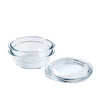 Lot de deux cocottes rondes en verre Pyrex®