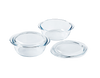 Lot de deux cocottes rondes en verre Pyrex®