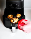 Lot de 4 moules à muffins pour air fryer en métal
