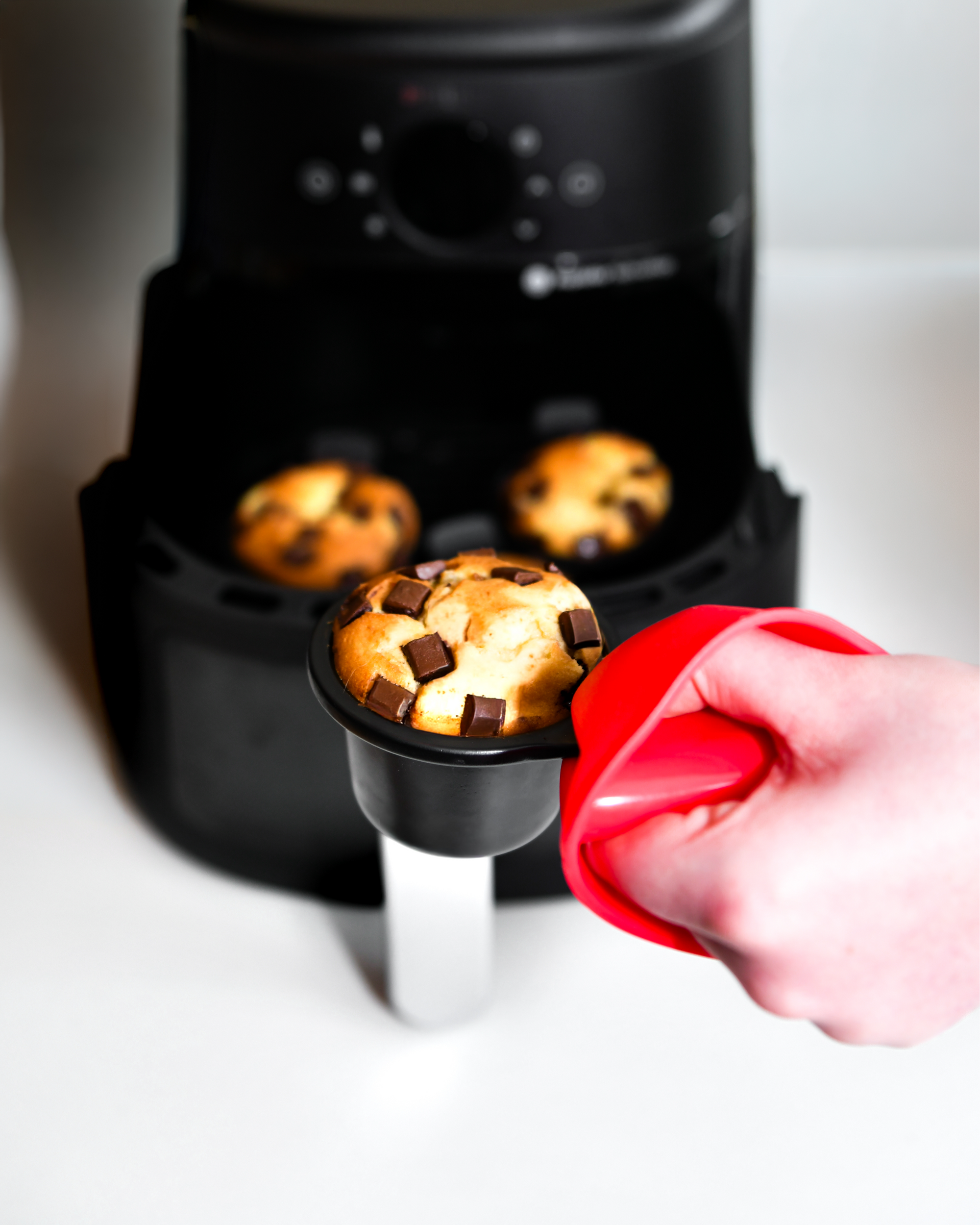 Lot de 4 moules à muffins pour air fryer en métal