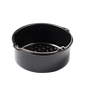 Plat rond en métal compatible air fryer