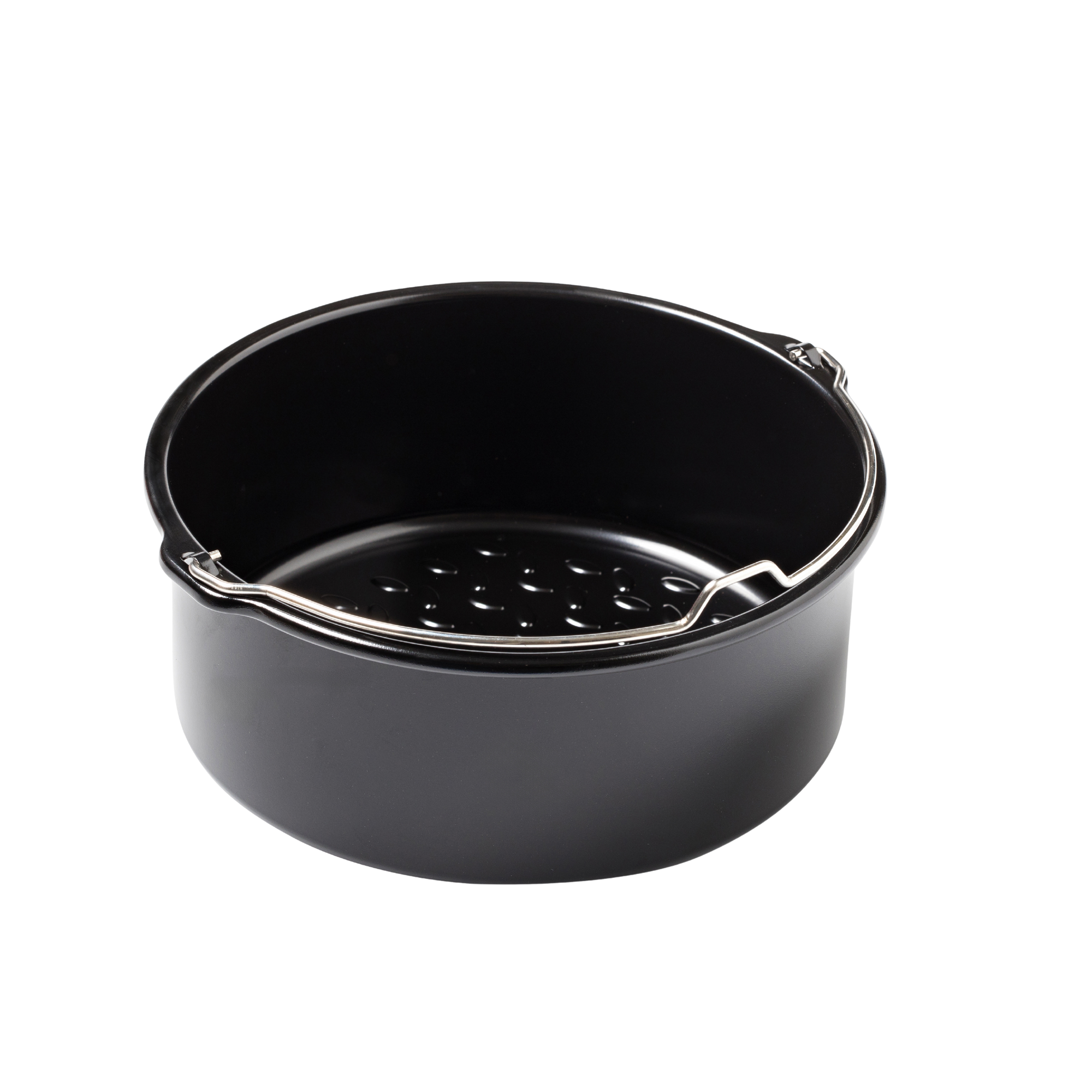 Plat rond en métal compatible air fryer