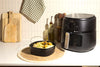 Plat air fryer carré en métal avec poignée
