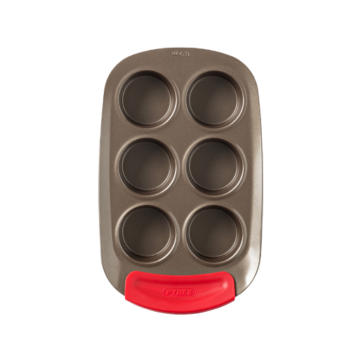 asimetriA - Moule à muffins en métal avec prise en main facile