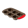 asimetriA - Moule à muffins en métal avec prise en main facile