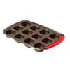 asimetriA - Moule à muffins en métal avec prise en main facile