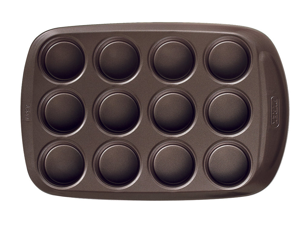 asimetriA - Moule à muffins en métal avec prise en main facile